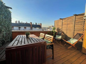 Penthouse with private terrace in the center